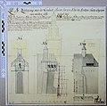 Zeichnung vom Lamberilturm bis zur Höhe des Kirchedach abgenommen Registratur: P 16 C 1 Blatt 18