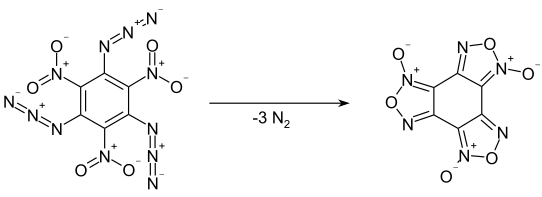 1,3,5-Triazido-2,4,6-trinitrobenzene decomposition