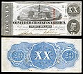 Twenty Confederate States dollar (T58)