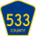 County Route 533 Spur marker