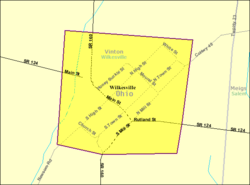 Detailed map of Wilkesville