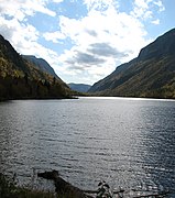 The Malbaie River not far from the dam