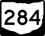 State Route 284 marker