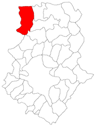 Location in Ilfov County