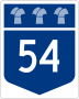 Highway 54 marker