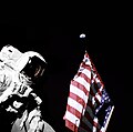 Schmitt with Flag and Earth Above - GPN-2000-001137.jpg