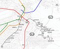 Veralteter Silver Line-Linienplan aus dem Jahr 2005