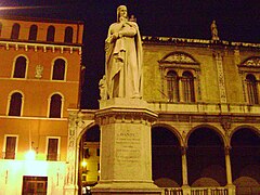 Statue of Dante Alighieri in Verona