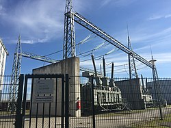 380-/110-kV-Transformatoren des Umspannwerks