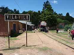 The area. Sign reads "Vila-Vila"