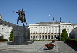 Presidential Palace, the seat of the Polish president.