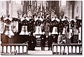 Glockenweihe für St. Nikolaus und Deutstetten am 13. März 1949. Bürgermeister Stefan Fink rechts im Bild.