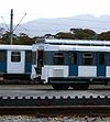 Skitube railway cars and rack railway track in 2005