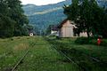 Bocicoiu Mare, Maramureş, Rumänien – Blick vom Bahnhof über die Gleisanlage in Richtung Valea Vişeului (Woche 5)