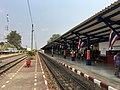 Station platforms without train