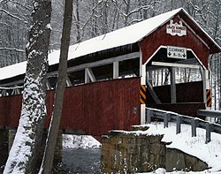 The Lower Humbert Covered Bridge in Lower Turkeyfoot Township