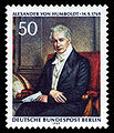 1969 postal stamp of Germany.