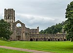 Fountains Abbey with ancillary buildings