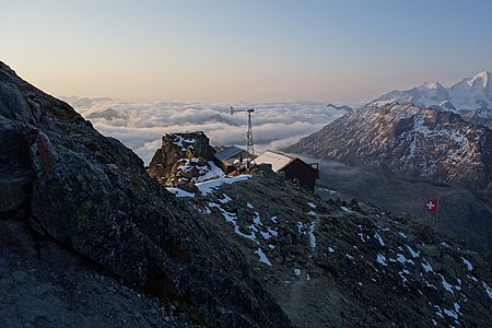 Georgys Hütte vom Weg zum Piz Languard