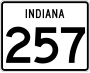 State Road 257 marker