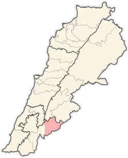 Location in Lebanon