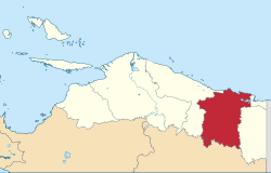 Location in Papua Province