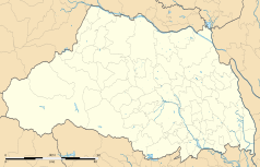 Mapa konturowa prefektury Saitama, na dole znajduje się punkt z opisem „Sayama”