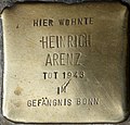 Stolperstein für Heinrich Arenz (Luxemburger Straße 222)
