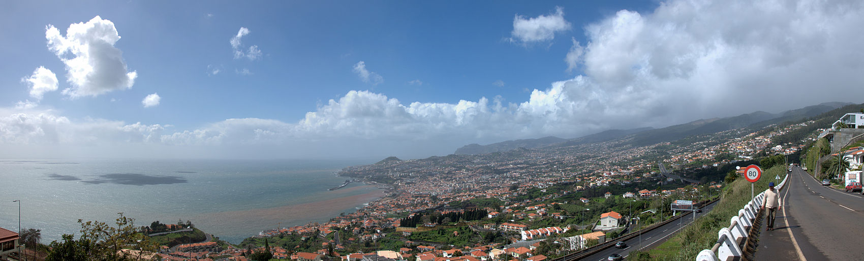 Funchal egy panorámaképe