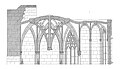 Längsschnitt durch Gewölbe und Abhängling der Katharinenkapelle im Stephansdom, Wien (Max Hasak, 1927)