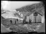 Aussenansicht der Claridenhütte, 1909