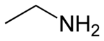 Structuurformule van ethylamine