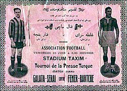 1923 tarihli eski bir maç bileti