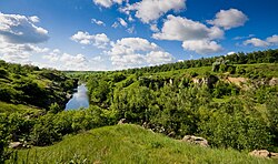 The Hirskyi Tikych river in Buky