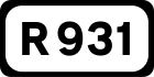 R931 road shield}}