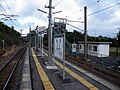 A view of the platform and tracks.