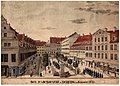 Naschmarkt mit Burgkeller auf der rechten Seite, 1830