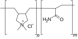 Strukturformel von Polyquaternium-7