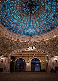 Preston Bradley Hall and Tiffany glass dome