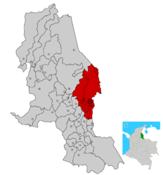 Area metropolitana di Cúcuta – Mappa