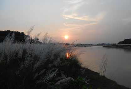 Sunset at Shilabati on a December evening