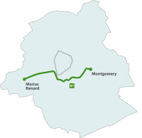 Map of route 81.