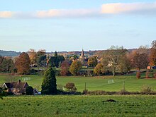 A view of the village of Twyford, Hampshire, England. November 2024.