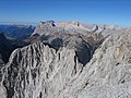 Zugspitzplatt i Zugspitze widzane z Hohen Munde