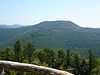 View from the Kirschfelsen (near the Annweilerer Forsthaus) to the Almersberg