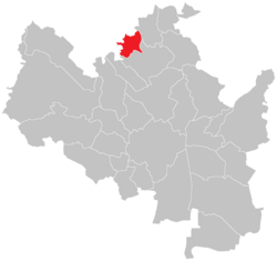 Location of Brno-Ivanovice in Brno