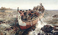 Frances Anne Hopkins: Shooting the Rapids (Quebec), 1879.