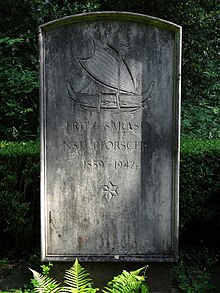 Fritz Sarasin (1859–1942) Naturforscher. Grab, Friedhof am Hörnli