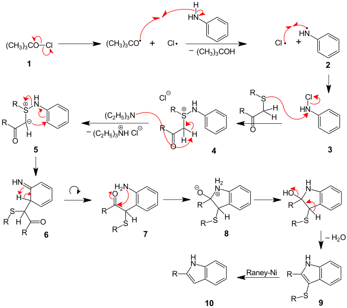 Indol-Synthese nach Gassman