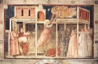 Η ανάληψη του Ιωάννη του Ευαγγελιστή, νωπογραφία, 1318-1322, Φλωρεντία, Santa Croce, Cappella Peruzzi